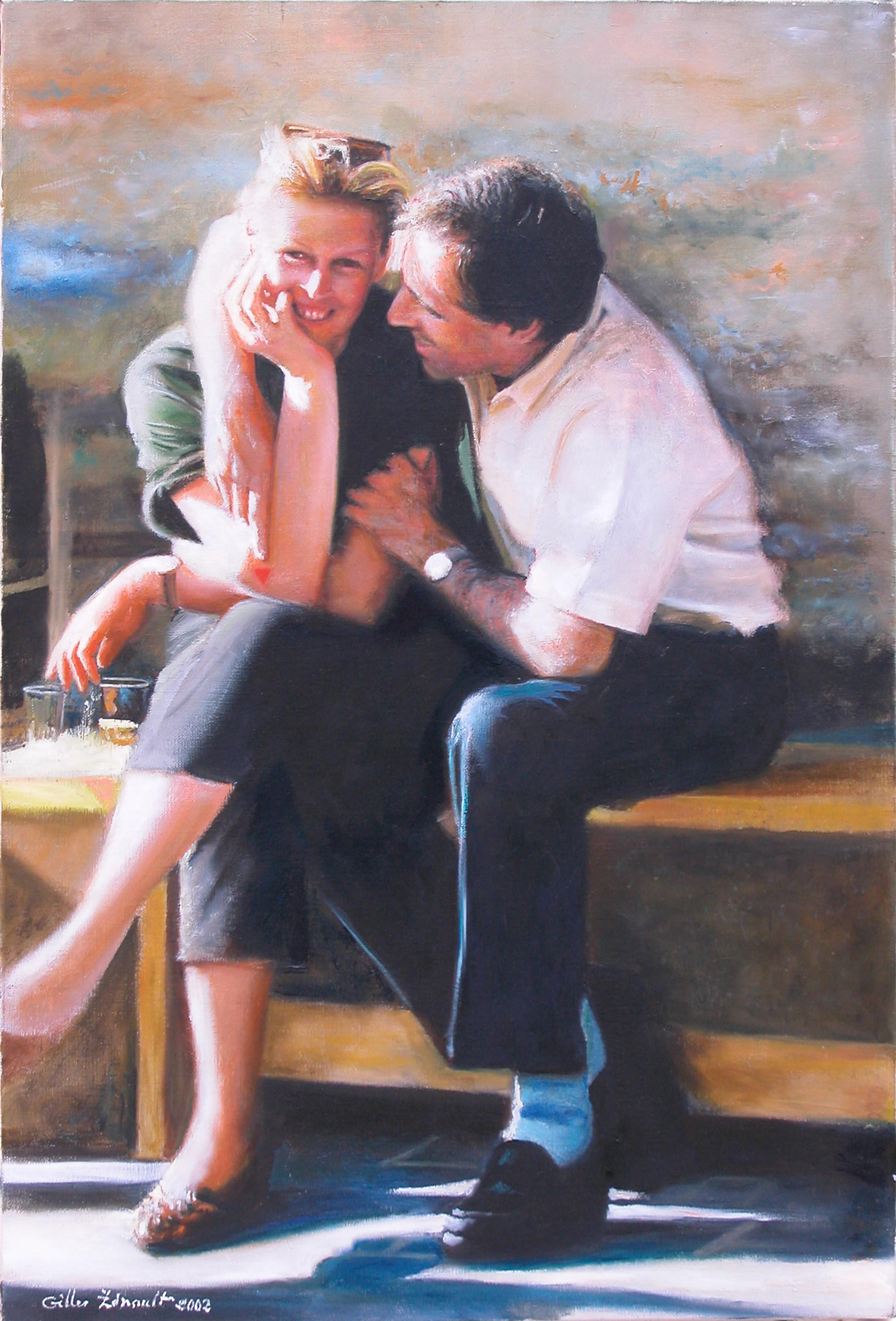 Appel du triangle — Gilles Paul Esnault — 73 × 50 cm