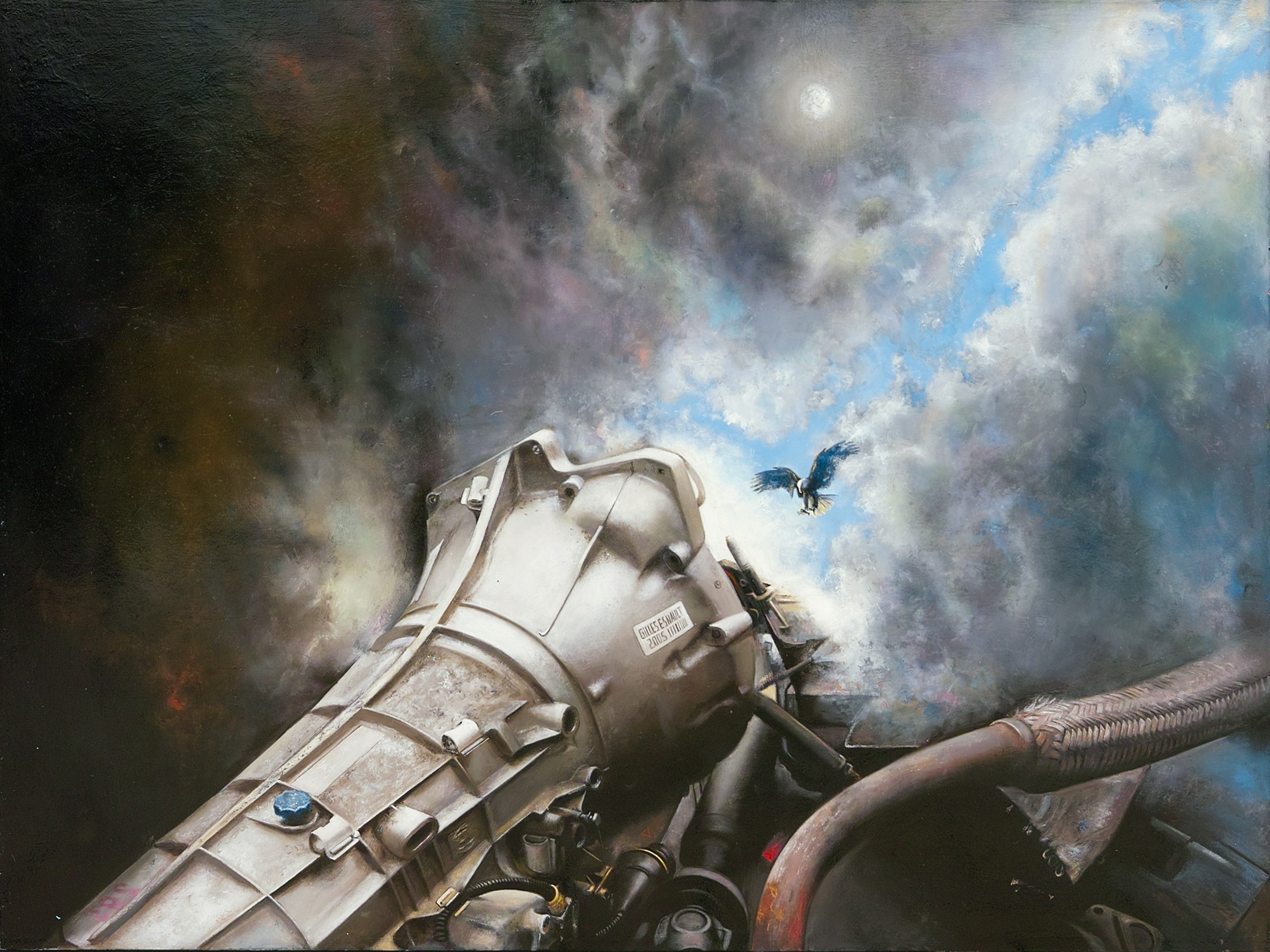 Différent ciel — Gilles Paul Esnault — 75 × 100 cm