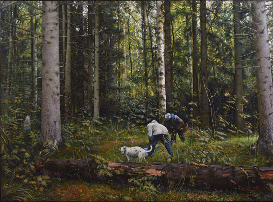 Chaîne des puys — Gilles Paul Esnault — 54 × 72 cm — 2003