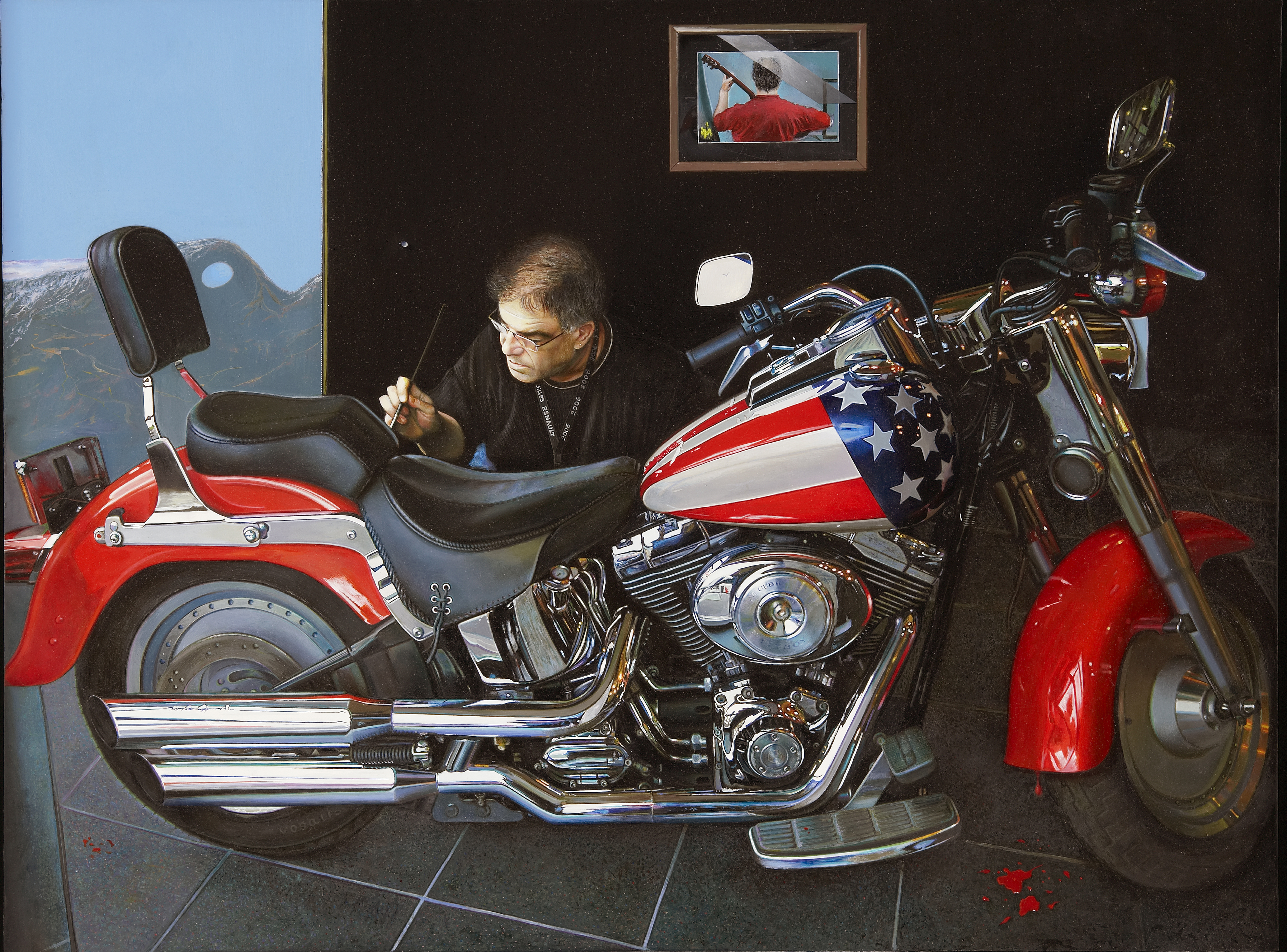 Mautoportrait — Gilles Paul Esnault — 75 × 100 cm