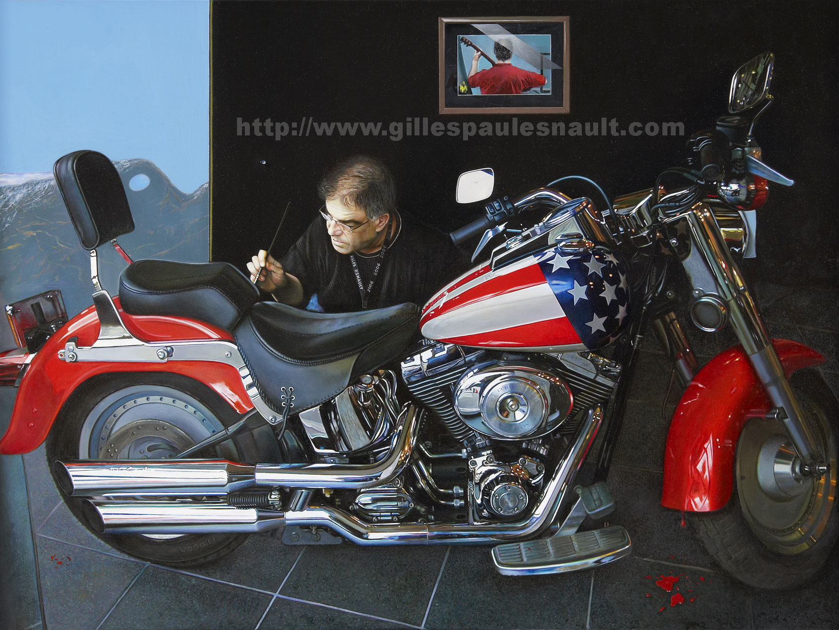 MAUTOPORTRAIT — Gilles Paul Esnault — 75 × 100 cm — 2006