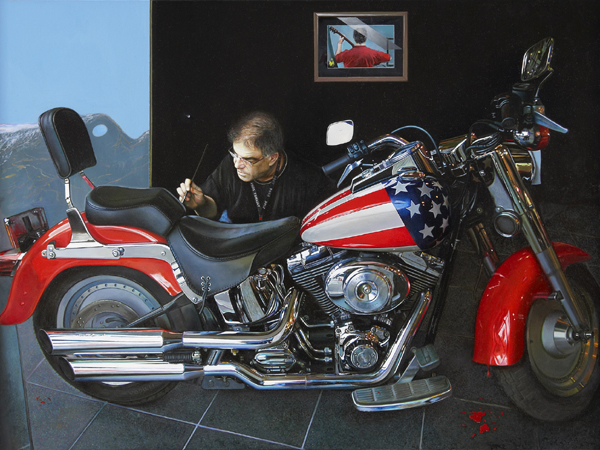 MAUTOPORTRAIT pas sec — Gilles Paul Esnault — 75 × 100 cm — 2006