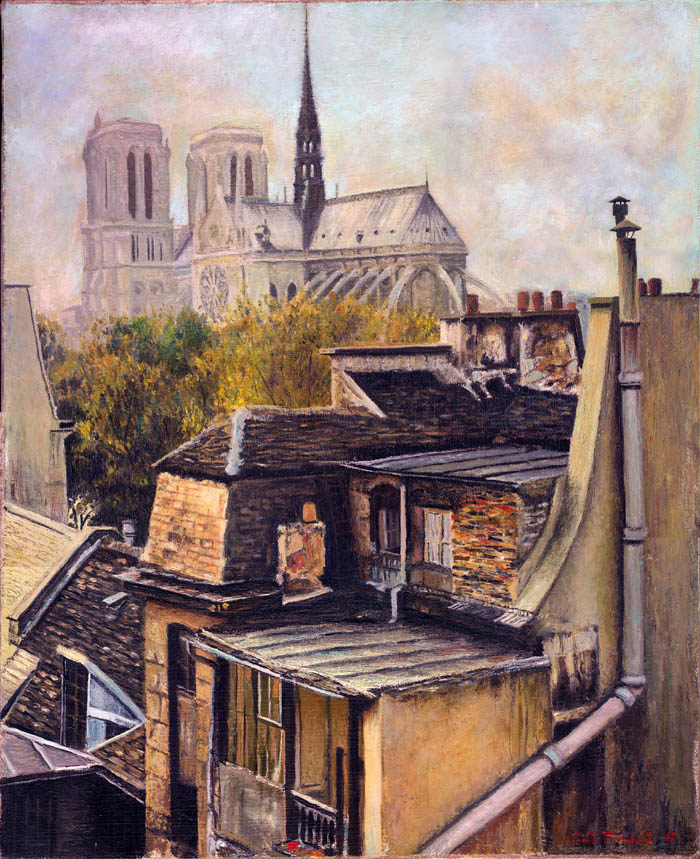 Notre Dame à l'Utrillo — Gilles Paul Esnault — 