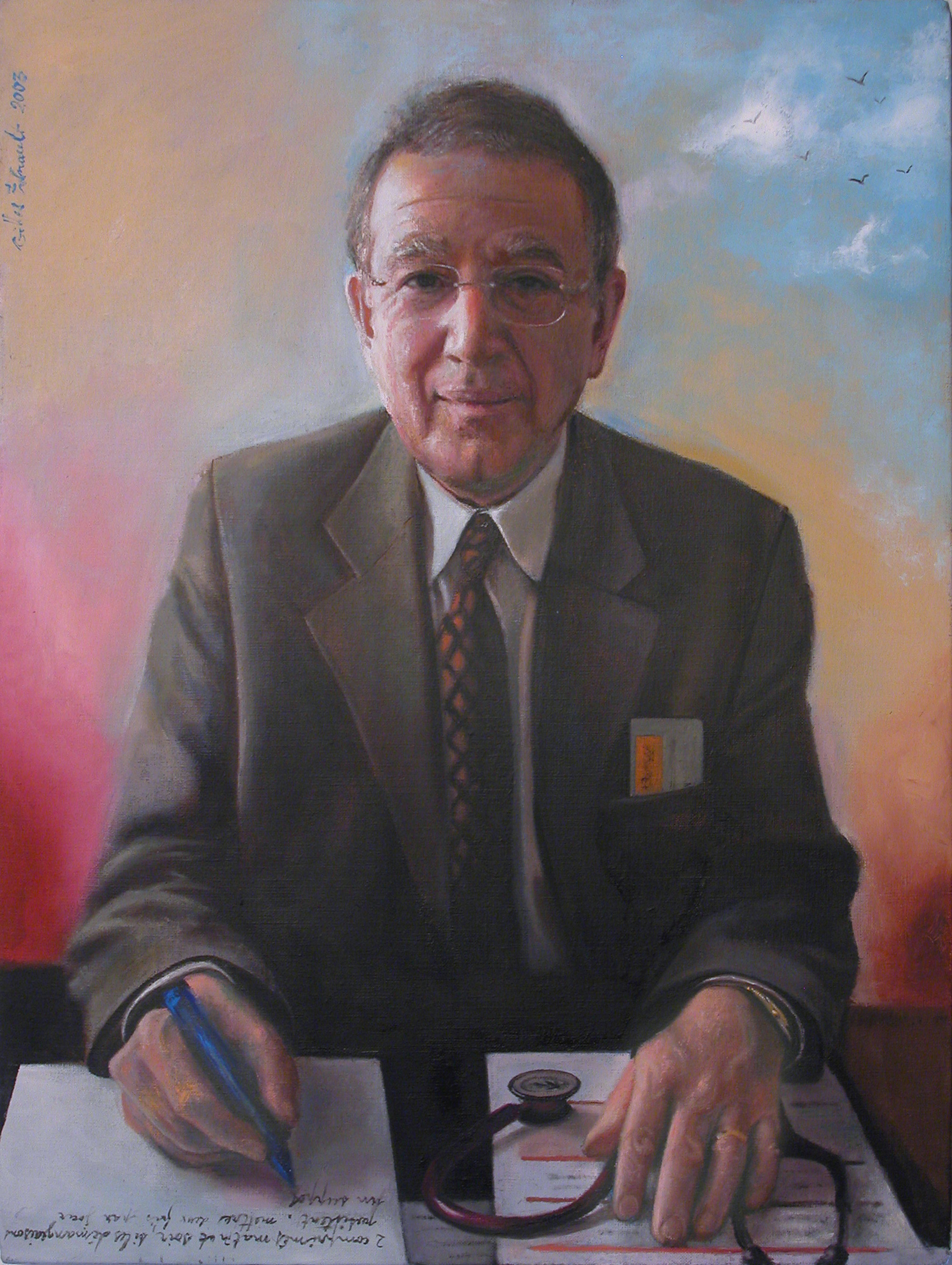 La prescription du Docteur Nourbat — Gilles Paul Esnault — 66 × 55 cm