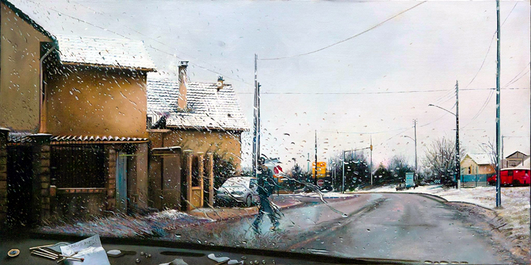 Traversée — Gilles Paul Esnault — 50 × 100 cm — 2005